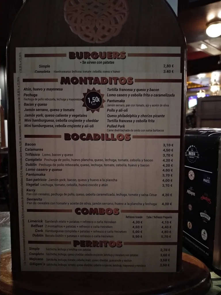 Menu_Bar Gilligam's_Boiro_immagine_1