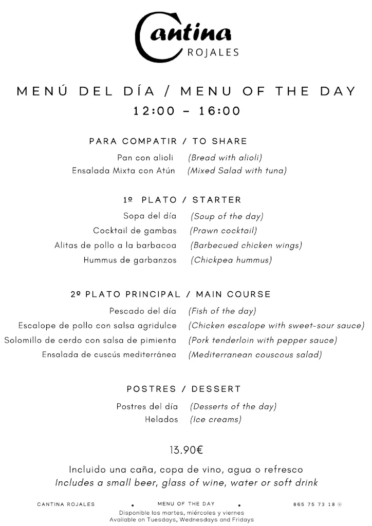 Menu_Cantina Rojales_Rojales_image_1