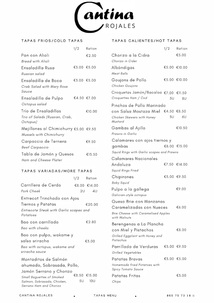 Menu_Cantina Rojales_Rojales_image_2