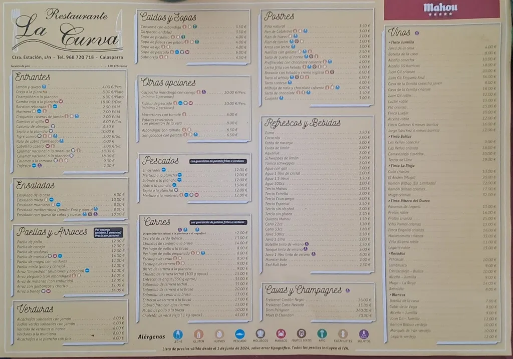 Menu_Restaurante La Curva_Calasparra_image_1