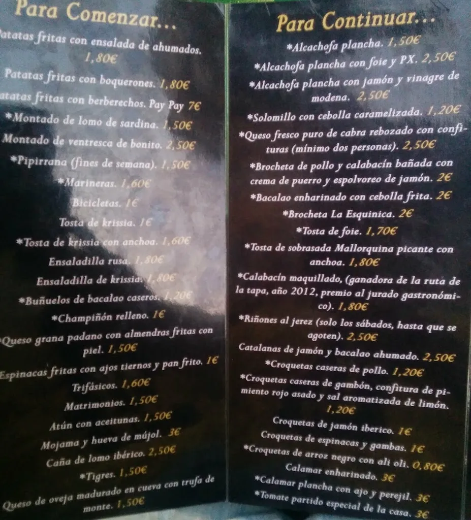 Menu_Bar La Esquinica_Calasparra_image_3