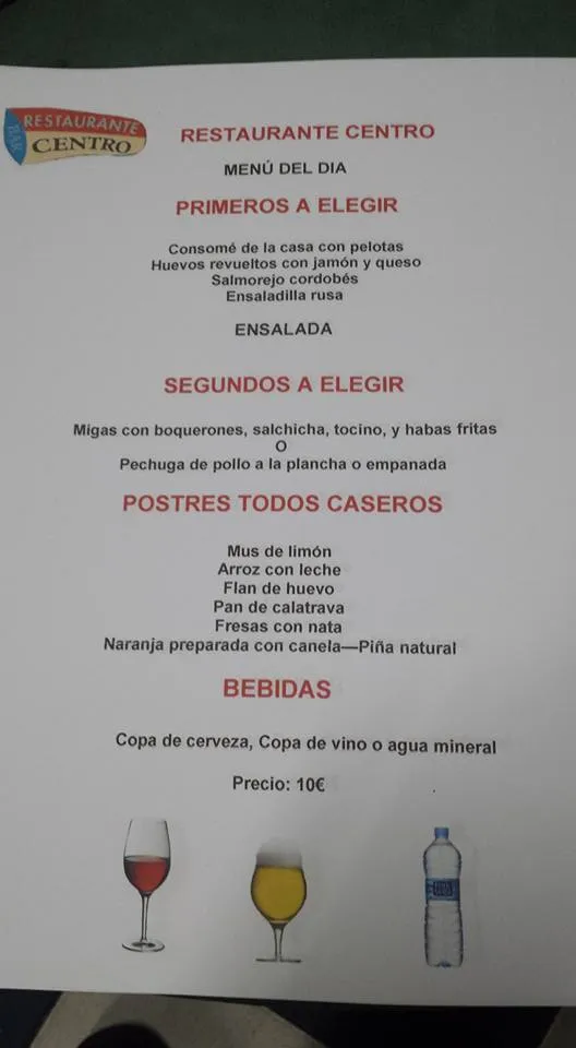 Menu_Bar Restaurante CENTRO_Calasparra_image_4