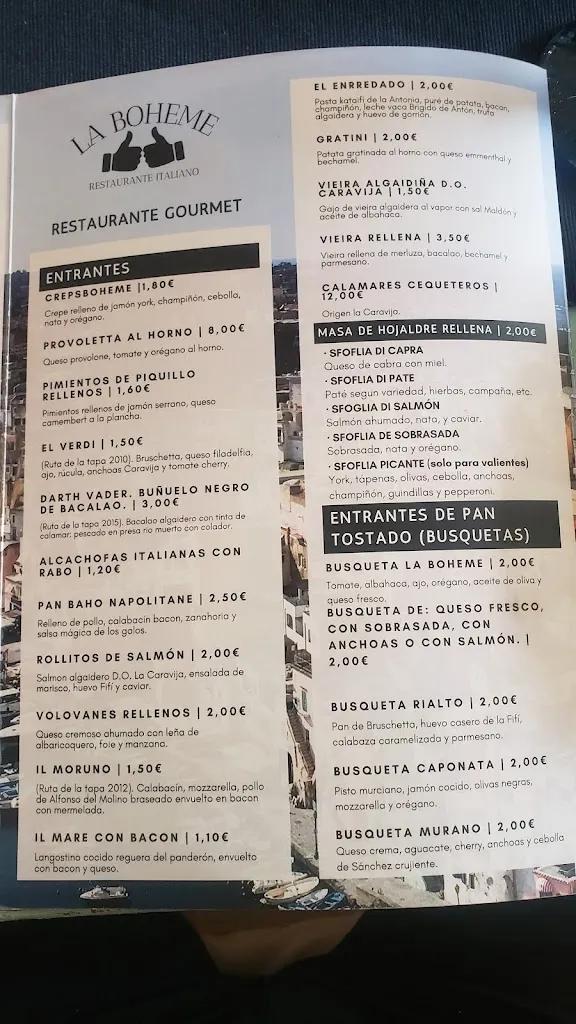 Menu_Restaurante La Boheme_Archena_image_2