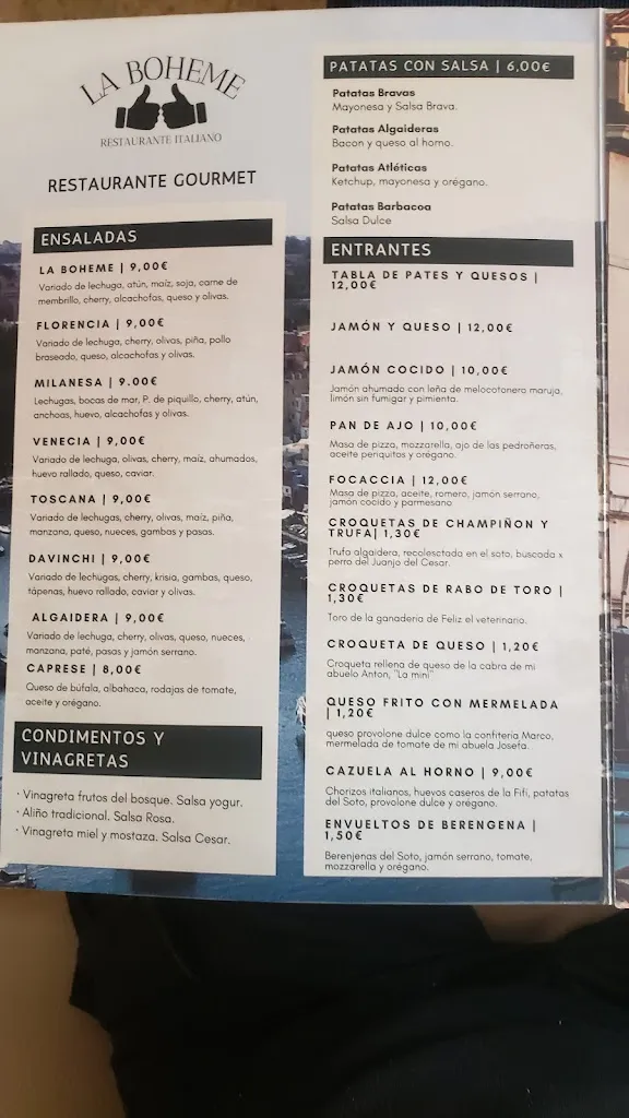 Menu_Restaurante La Boheme_Archena_image_4