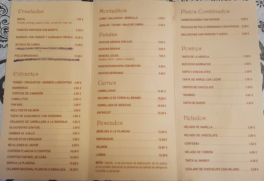 Menu_Cervecería Torre del Oro_Archena_image_2