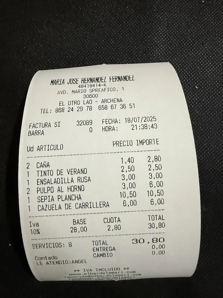 Maria Giner_El Bar de la Mari_Archena_review