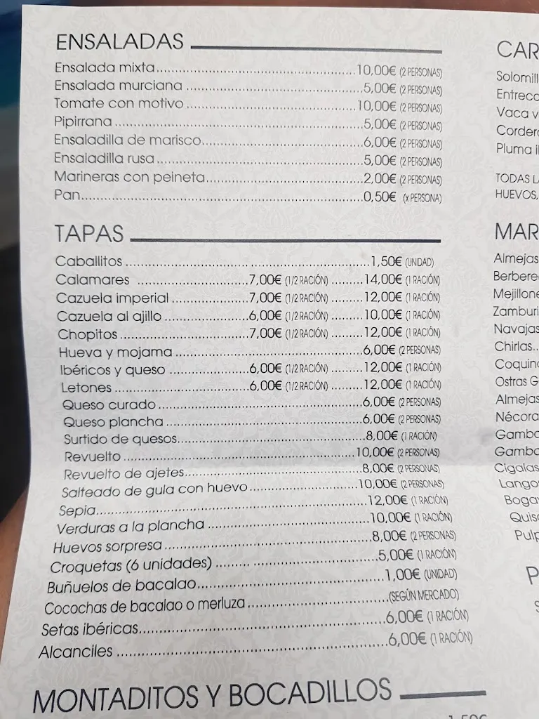 Menu_Bar El Carril_Archena_image_2