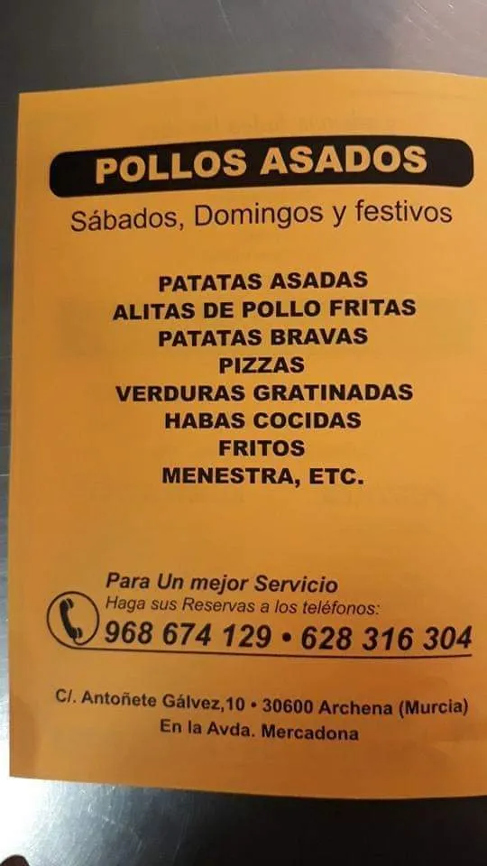 Menu_Comidas Ginesa_Archena_image_1