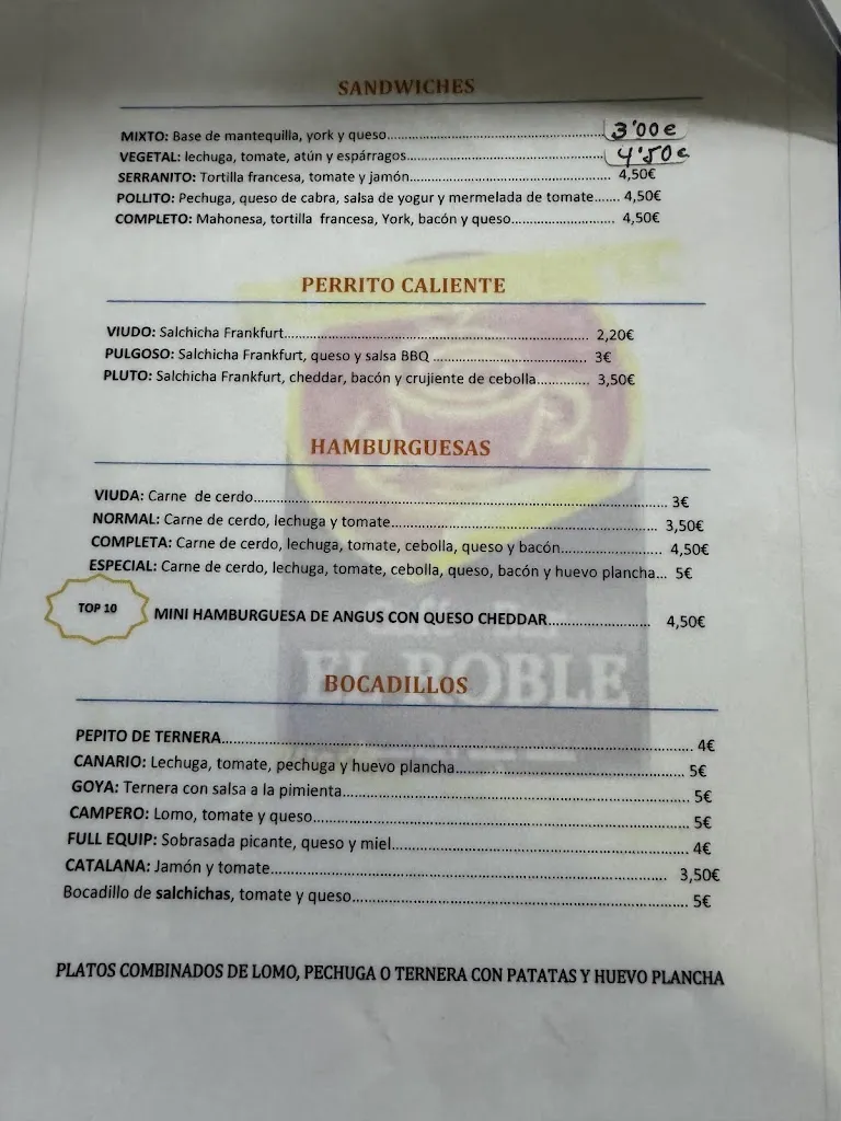 Menu_Cafe El Roble Bar_Archena_image_1