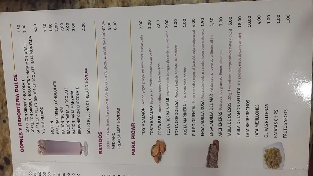 Menu_Cafetería&heladería Enrique Rech_Archena_immagine_4