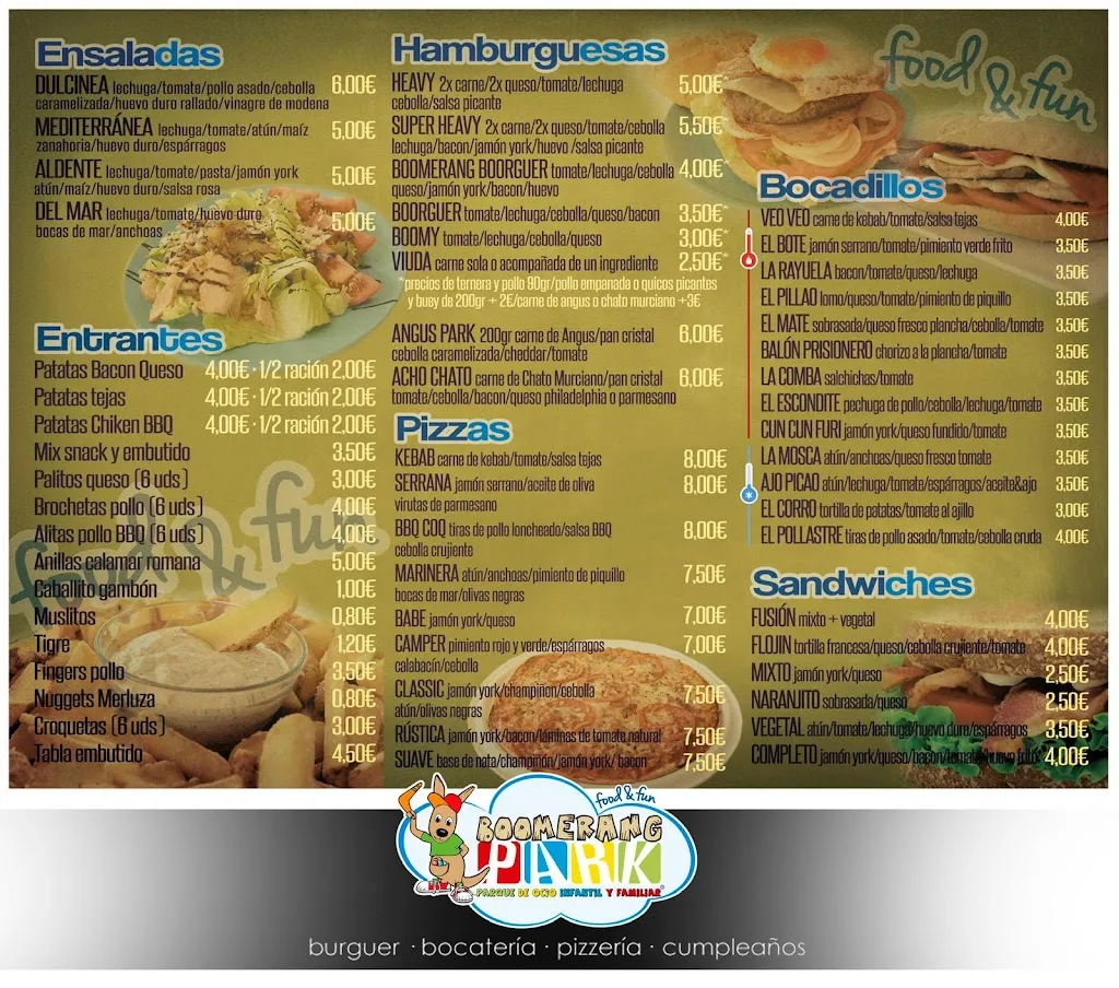 Menu_BOOMERANG PARK_Archena_image_2