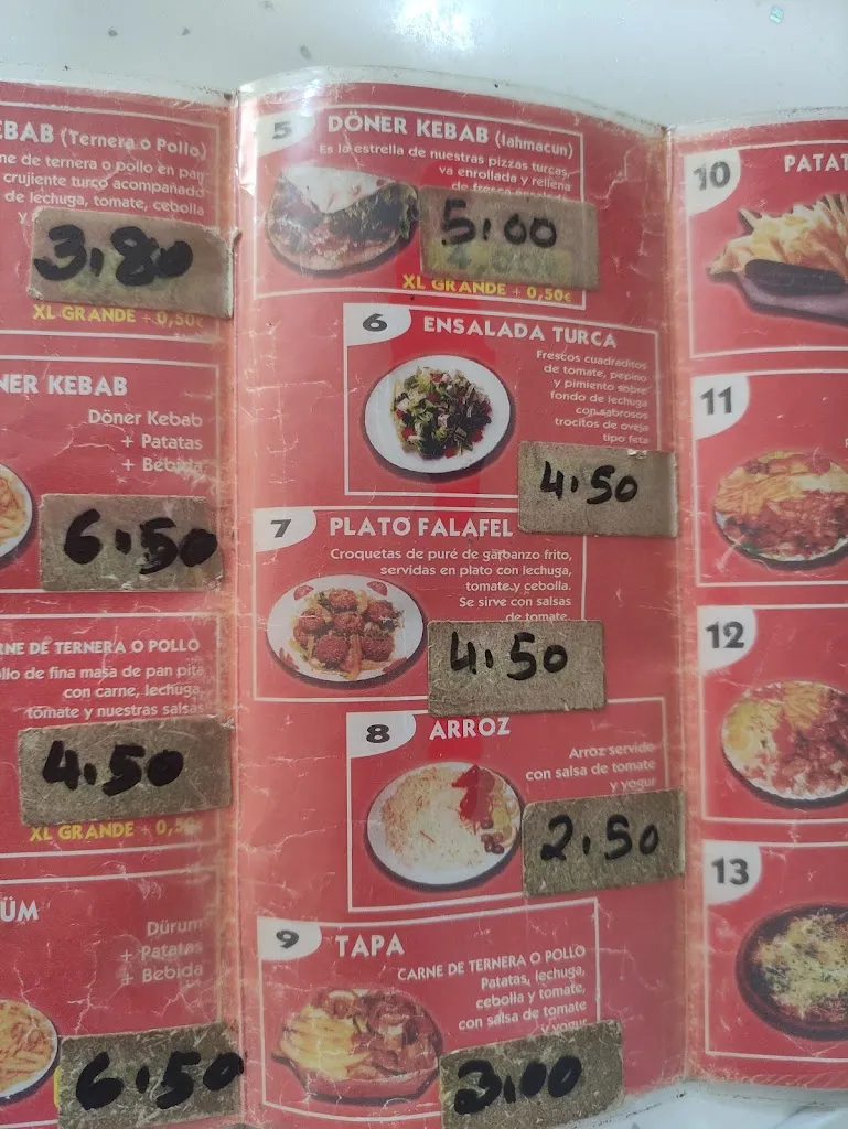 Menu_Doner Kebab Istambul_Archena_image_3