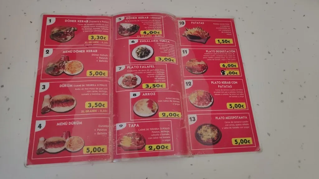 Menu_Doner Kebab Istambul_Archena_image_4