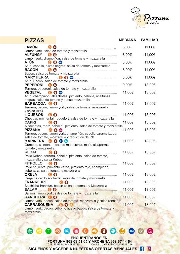 Menu_PIZZANA ARCHENA_Archena_image_1