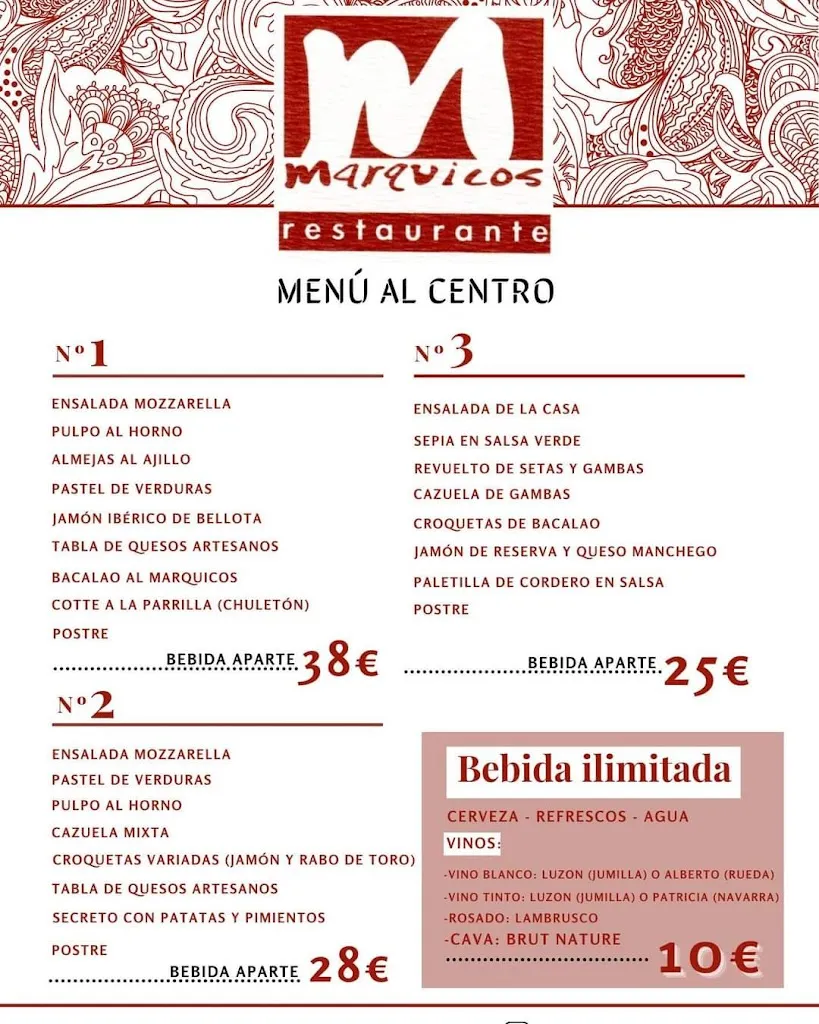 Menu_Restaurante Marquicos / Restaurantes en Alhama de Murcia_Alhama de Murcia_image_3