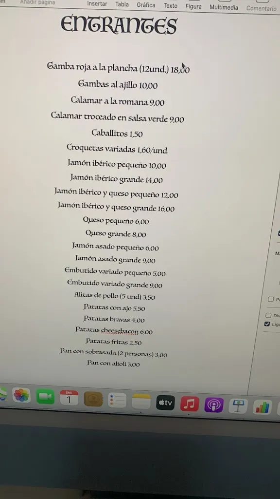 Menu_Restaurante La Caverna_Alhama de Murcia_image_3