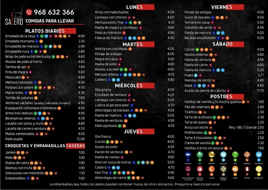 Menu_El Salero_Alhama de Murcia_image_1