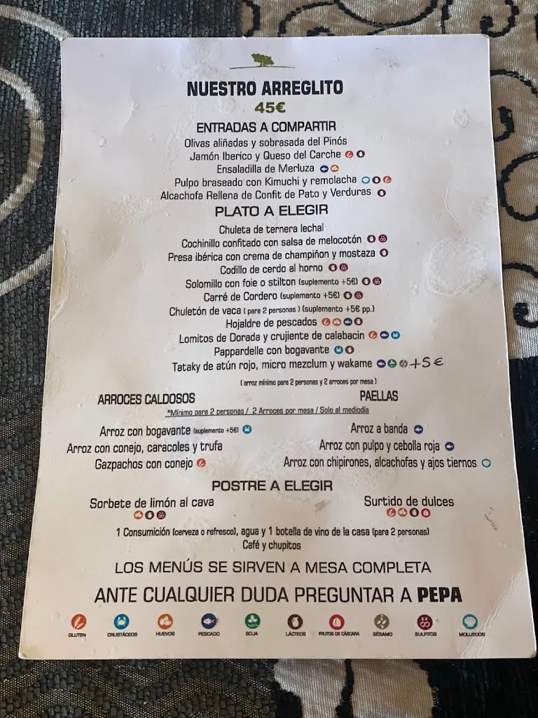 Menu_Restaurant El Racó Pere i Pepa_Pinós el/Pinoso_image_4