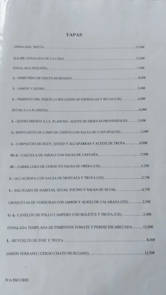 Menu_La Perdiz_Alhama de Murcia_image_3