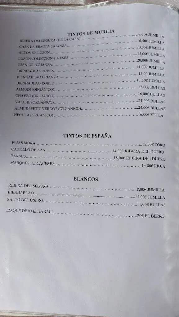 Menu_La Perdiz_Alhama de Murcia_image_4