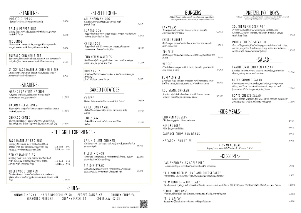 Menu_G's American Diner_Alhama de Murcia_image_1