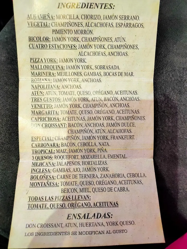 Menu_Don Croissant_Alhama de Murcia_image_1