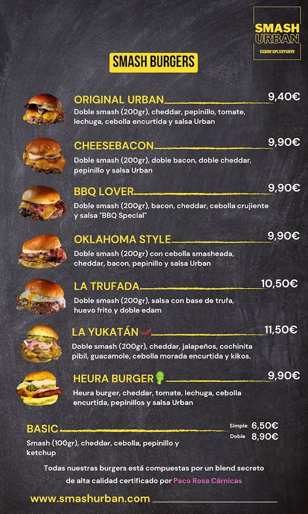 Menu_The Urban Burger_Alhama de Murcia_image_1