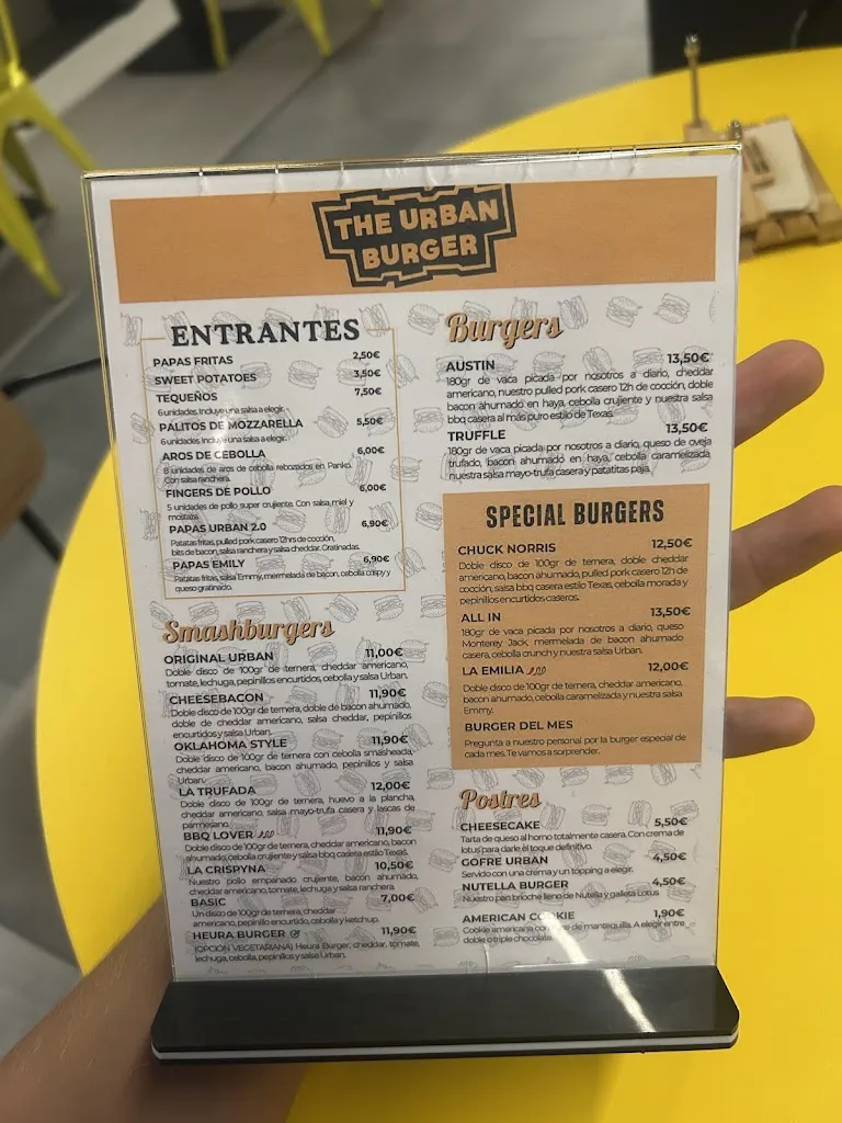 Menu_The Urban Burger_Alhama de Murcia_image_2