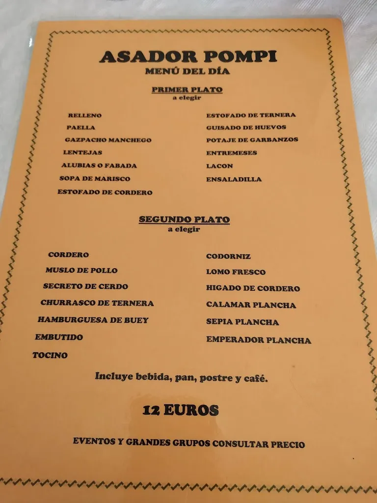 Menu_Restaurante Hijos de Pompilia S.L._Pinós el/Pinoso_immagine_4