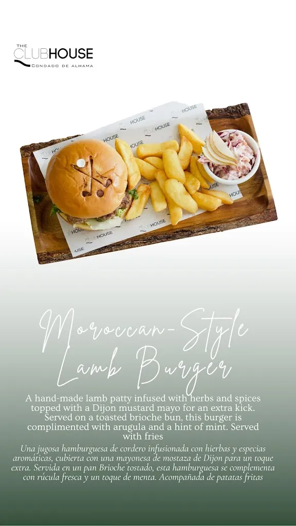 Menu_The Clubhouse_Alhama de Murcia_image_1