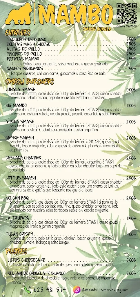 Menu_Mambo Smash Burger_Alhama de Murcia_image_1