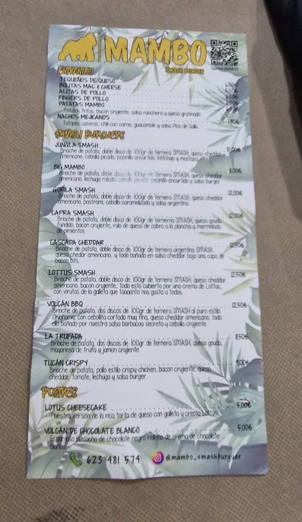 Menu_Mambo Smash Burger_Alhama de Murcia_image_2