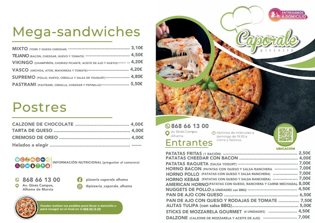 Menu_Pizzería Caporale Alhama_Alhama de Murcia_image_1