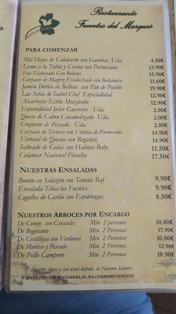 Menu_Restaurante Fuentes Del Marqués_Caravaca_image_1