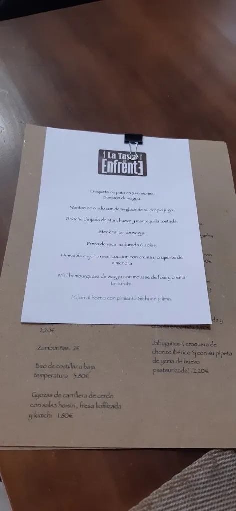 Menu_La Tasca de Enfrente_Caravaca_image_4