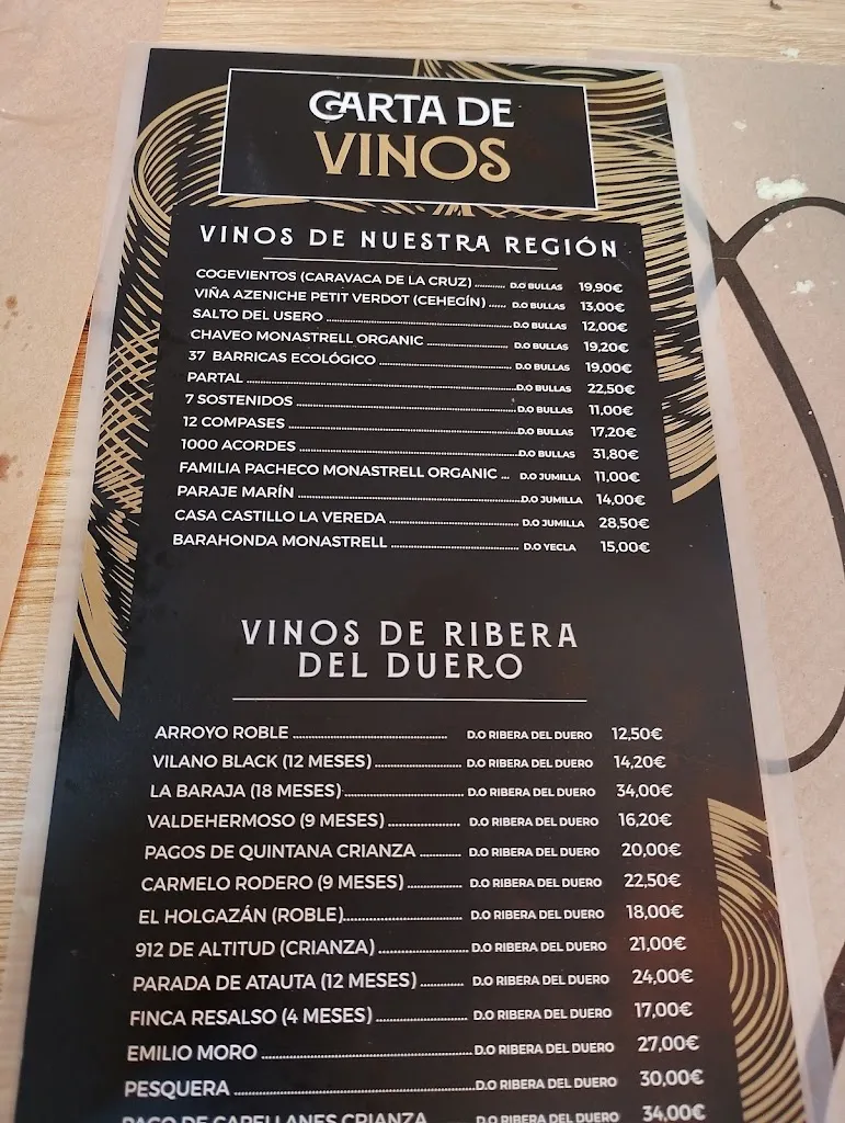 Menu_Bar Restaurante Moliere_Caravaca_image_1