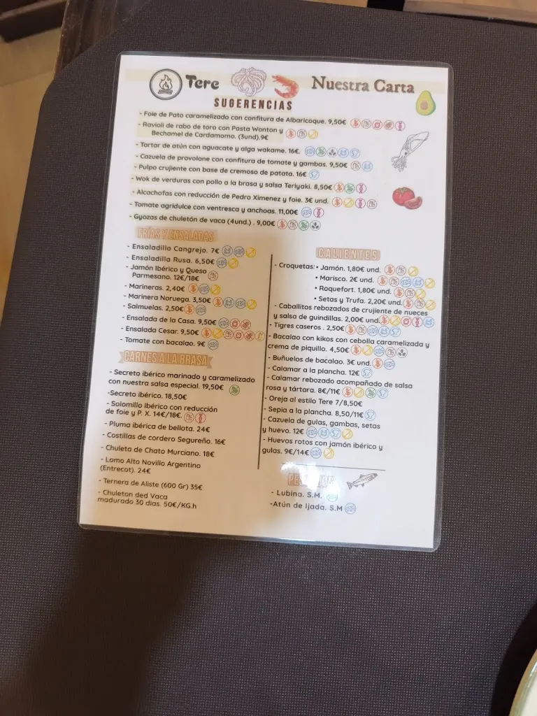 Menu_Bar Tere Restaurante_Caravaca_image_1