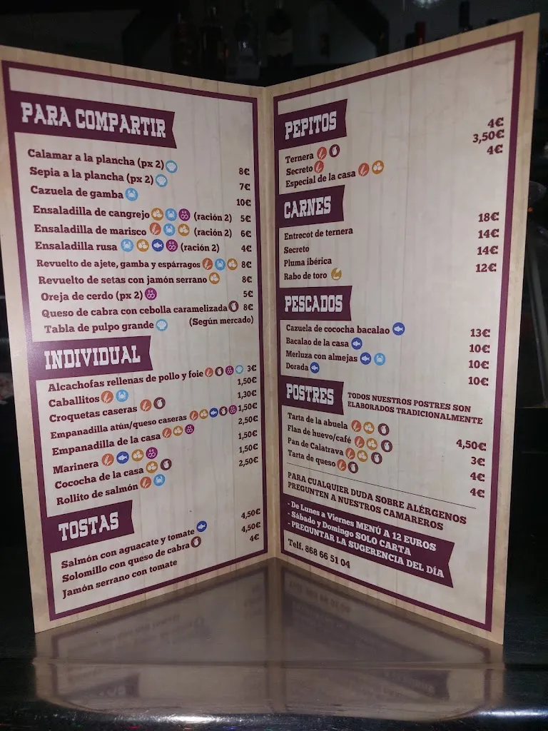 Menu_Bar Restaurante Rodeo_Caravaca_image_4