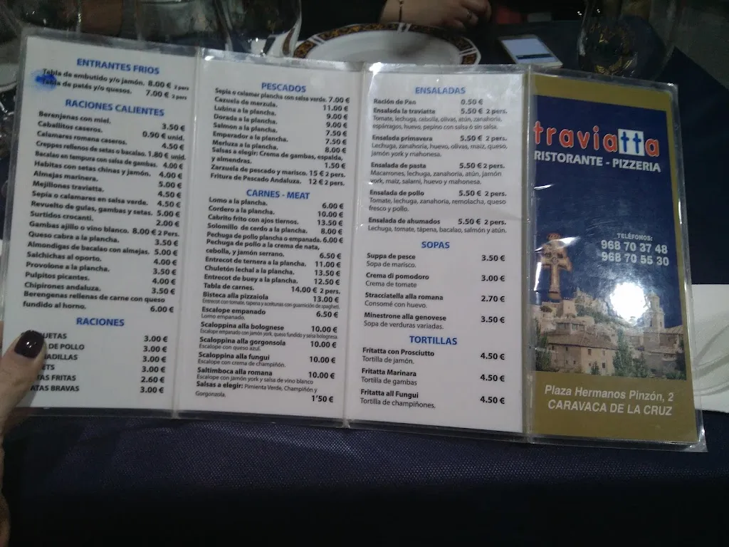 Menu_La Traviatta_Caravaca_image_2