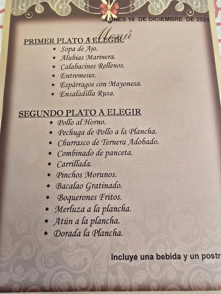 Menu_Bar restaurante Venta Cavila_Caravaca_image_2