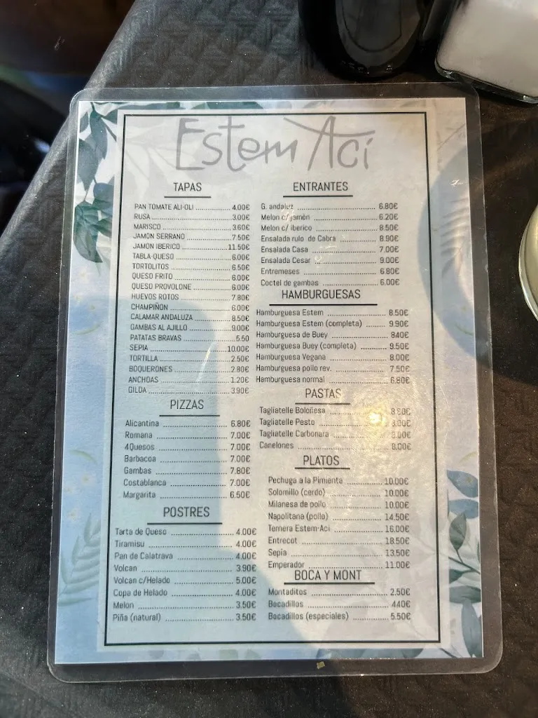 Menu_Restaurante Estem Ací 👍_Pinós el/Pinoso_image_1