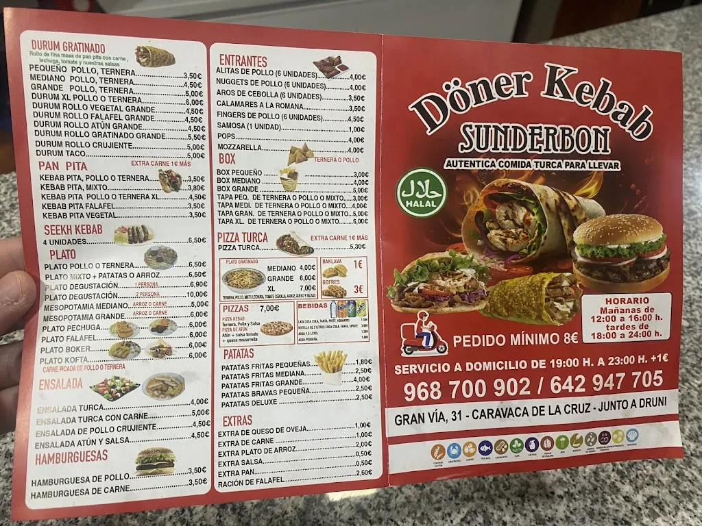 Menu_Doner kebap Sunderbon_Caravaca_image_2