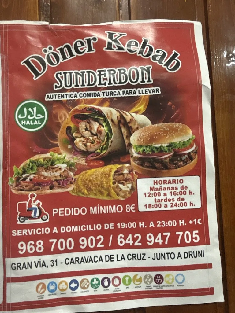 Doner kebap Sunderbon restaurant in Caravaca