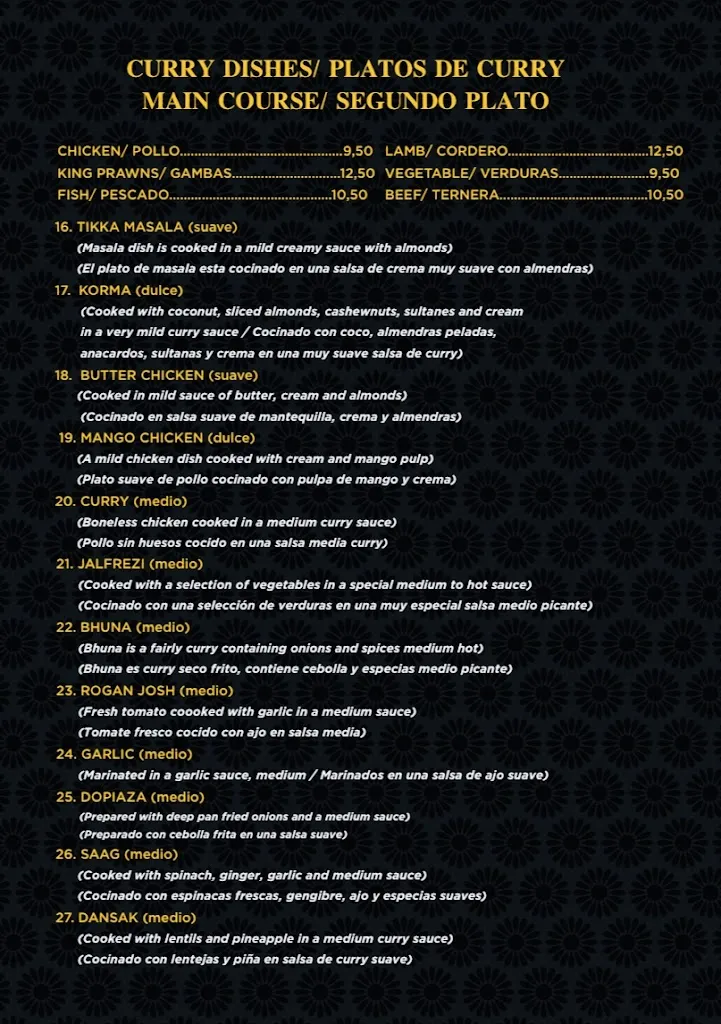 Menu_Taj Mahal indian Restaurant pinoso_Pinós el/Pinoso_image_4