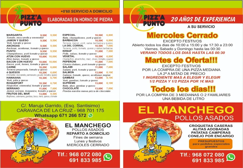 Menu_Pizz'a Punto_Caravaca de la Cruz_image_2