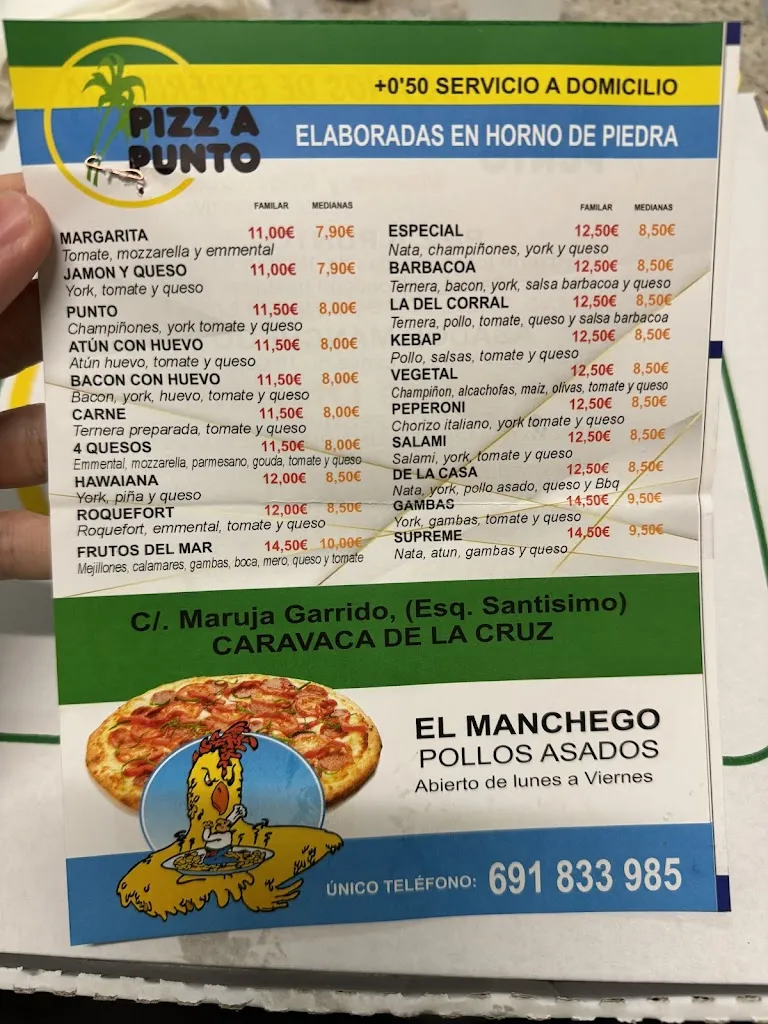 Menu_Pizz'a Punto_Caravaca de la Cruz_image_4