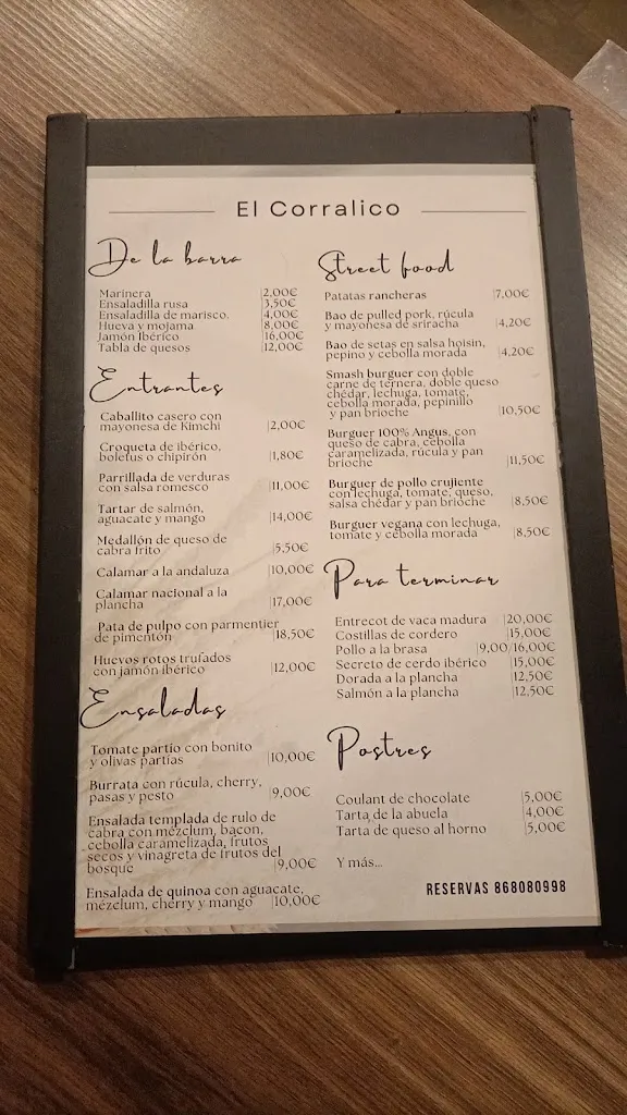 Menu_El Corralico de Tana_Esparragal_image_2