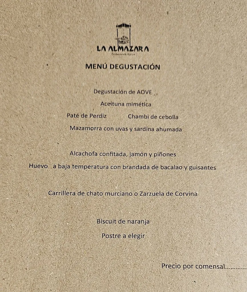 Menu_Restaurante La Almazara Cehegín_Cehegín_image_1