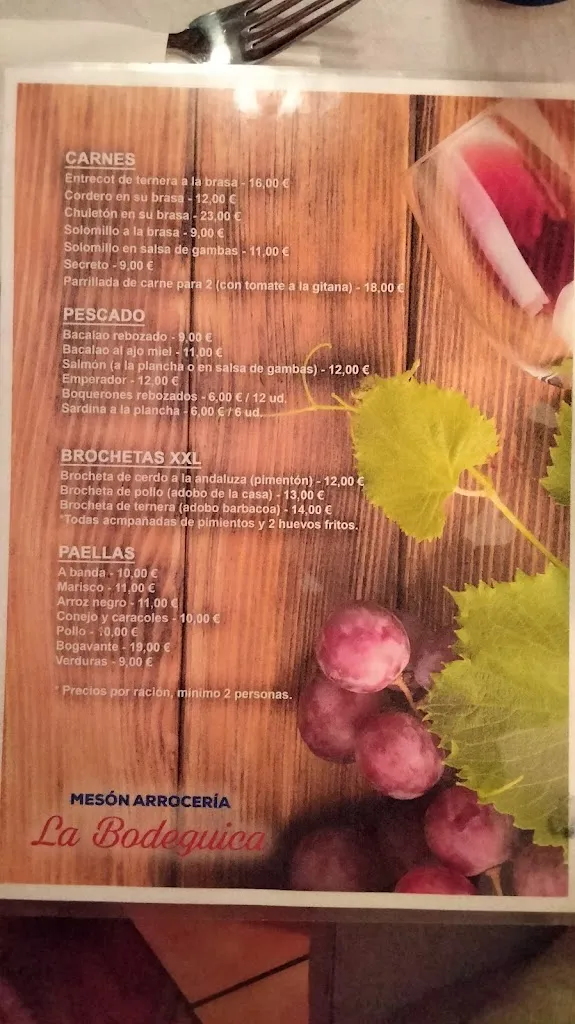 Menu_Mesón Arrocería La Bodeguica_Cehegín_image_2