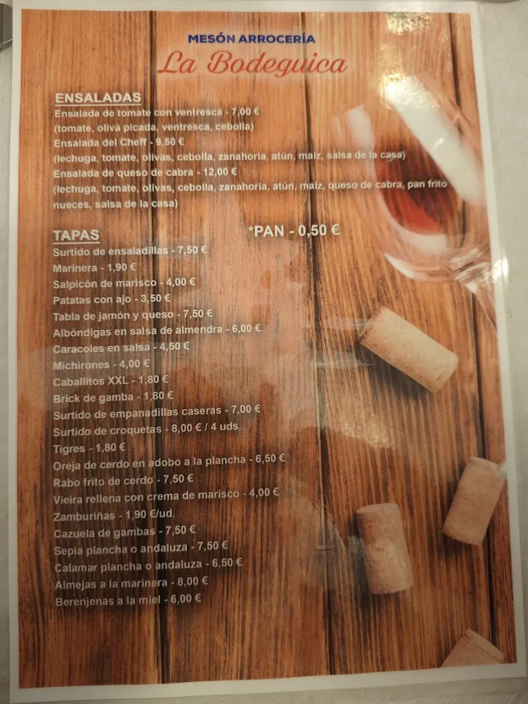 Menu_Mesón Arrocería La Bodeguica_Cehegín_image_3